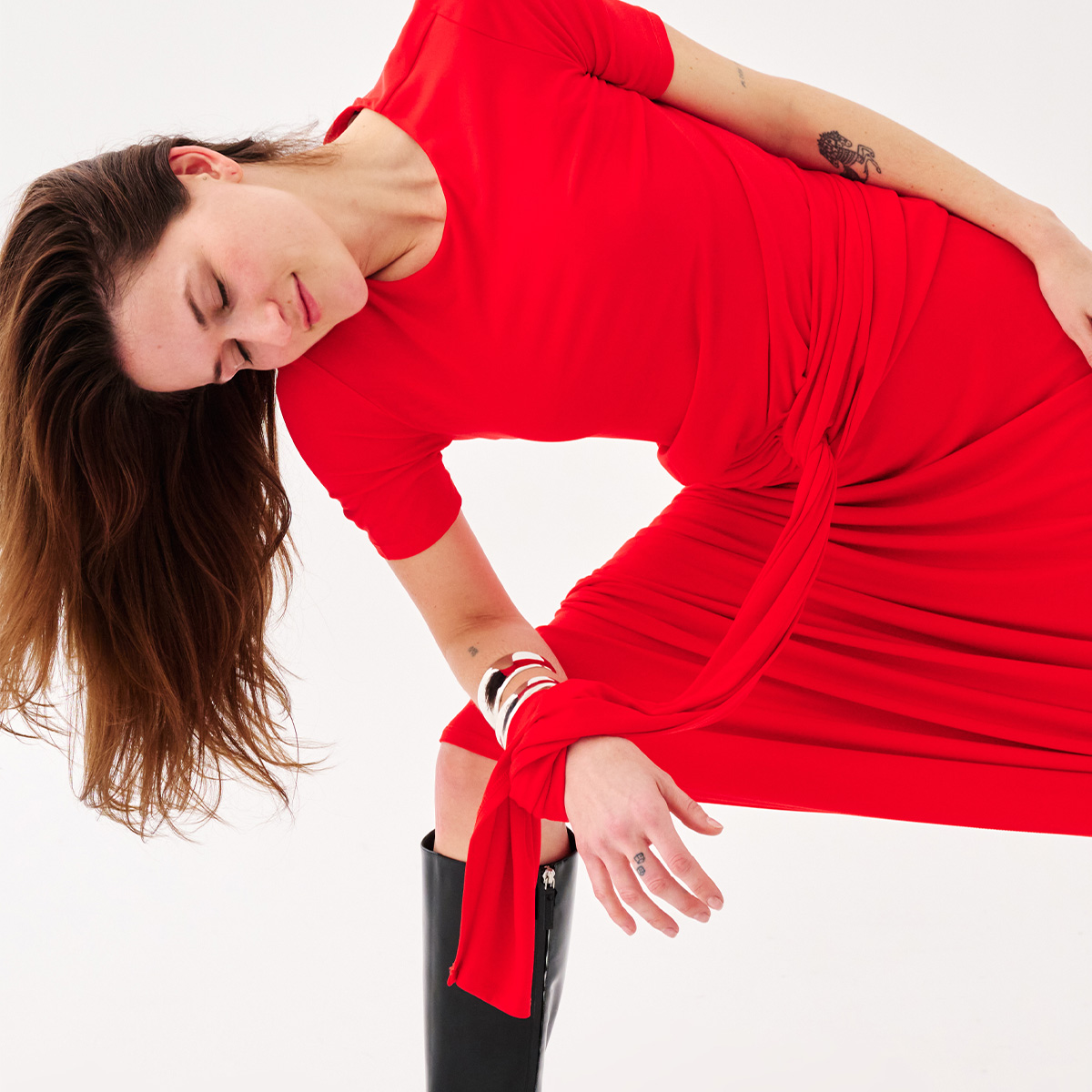 The Great Try-On, Who What Wear, draped dress